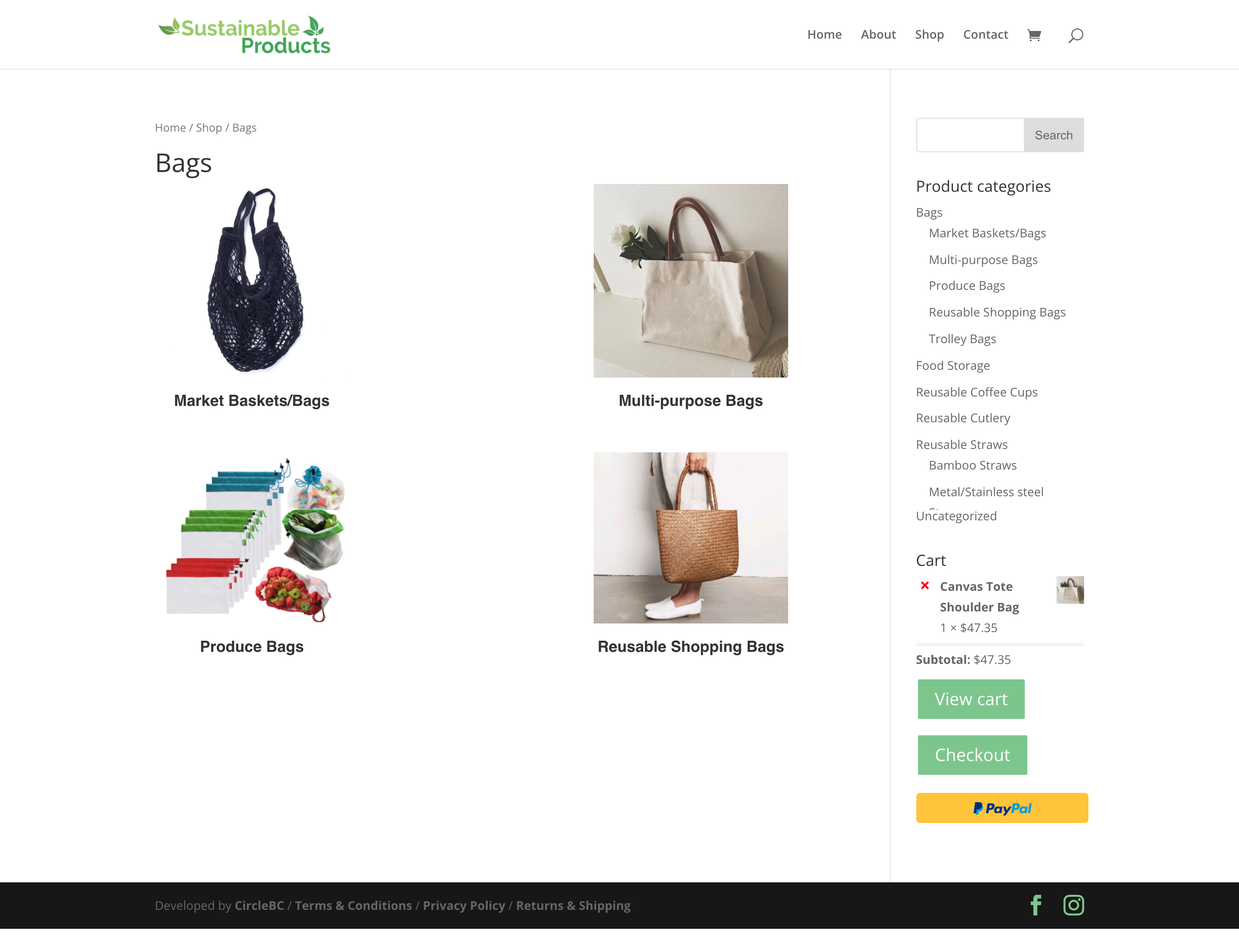 screencapture sustainableproducts au product category bags 2022 01 20 10 16 31 - E-Commerce Website Templates